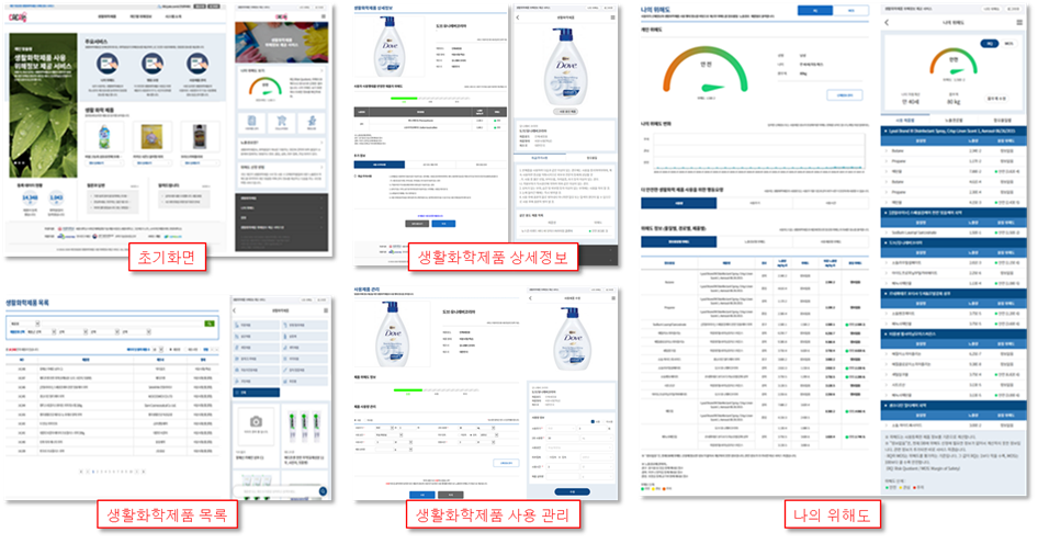 시범서비스 중인 Desktop/Mobile 화면